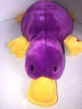 Ty Beanie Babies Buddies 1998 Large 14&quot; Patti the Platypus Purple &amp; Yellow - €7,57 EUR