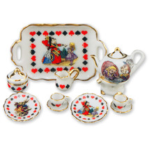 Alice in Wonderland Coffee/Two 72.361/6 Reutter Porcelain Dollhouse Miniature - £40.11 GBP