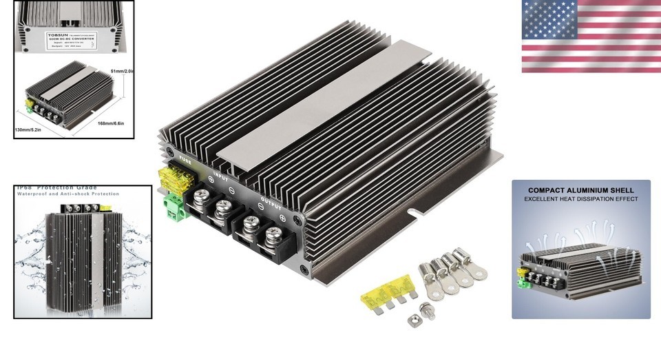 Efficient 600W High Power Buck Converter for 48V/60V/72V Systems - Easy Install Item image 2