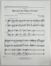 Blessed Art Thou by Daniel Pinkham SATB Chorus Organ Sheet Music Ione Pr... - $3.95