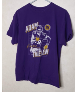 Minnesota Vikings Adam Thielen T Shirt #19 Purple Football NFL Men’s Size M - $7.91