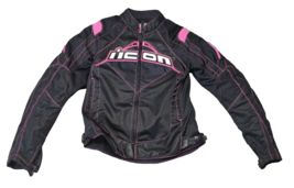 Icon Motorsports Contra Performance Series Motorcycle Women’s Jacket Siz... - £107.09 GBP