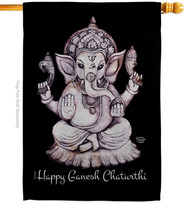 Ganesh Chaturthi - Impressions Decorative House Flag H192454-BO - £29.46 GBP