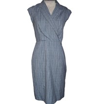 Grey Cap Sleeve Bodycon Dress Size 4 Petite  - £27.18 GBP