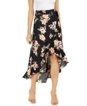 Bar Iii Floral-Print Wrap Skirt - £20.62 GBP