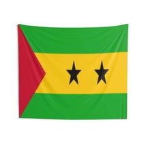 São Tomé and Príncipe Country Flag Wall Hanging Tapestry - £53.40 GBP+