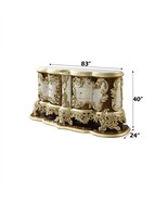 Desiderius 6 Drawers &amp; 2 Doors Dresser, Antique Gold/Brown Finish - $4,287.16 CAD