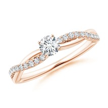ANGARA Lab-Grown Ct 0.32 Solitaire Diamond Engagement Ring in 14K Solid Gold - £641.99 GBP