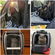 Pet Carrier Backpack with Window Blind for Small Cats Dogs, Ventilated Design -( - £44.09 GBP