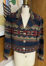 Vintage Painted Pony Tapestry Western Jacket One Size Made In Usa Heavy Coat - £59.35 GBP