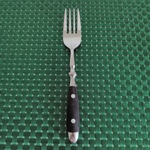 1 Hampton Silversmiths BISTRO BLACK Salad Fork Stainless Riveted China 250 - $16.55 CAD