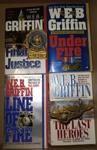 Lot of 4 W.E.B. Griffin Paperback Final Justice Line of Fire Under - FRE... - £7.81 GBP