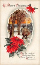 Antique Postcard A Merry Christmas Stamped 1913 - £2.99 GBP