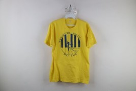 Vtg 80s Womens Medium Weymouth South May Fair Short Sleeve T-Shirt Yellow USA - £27.05 GBP
