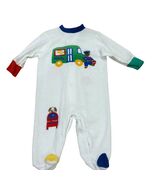 Vintage Gear Kids Postal Mail Carrier Themed Baby One Piece Footed Sleep... - €32,78 EUR