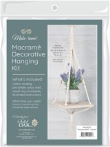 Solid Oak Macrame Hanging Kit -Hanging Shelf - Square - $492.73 MXN