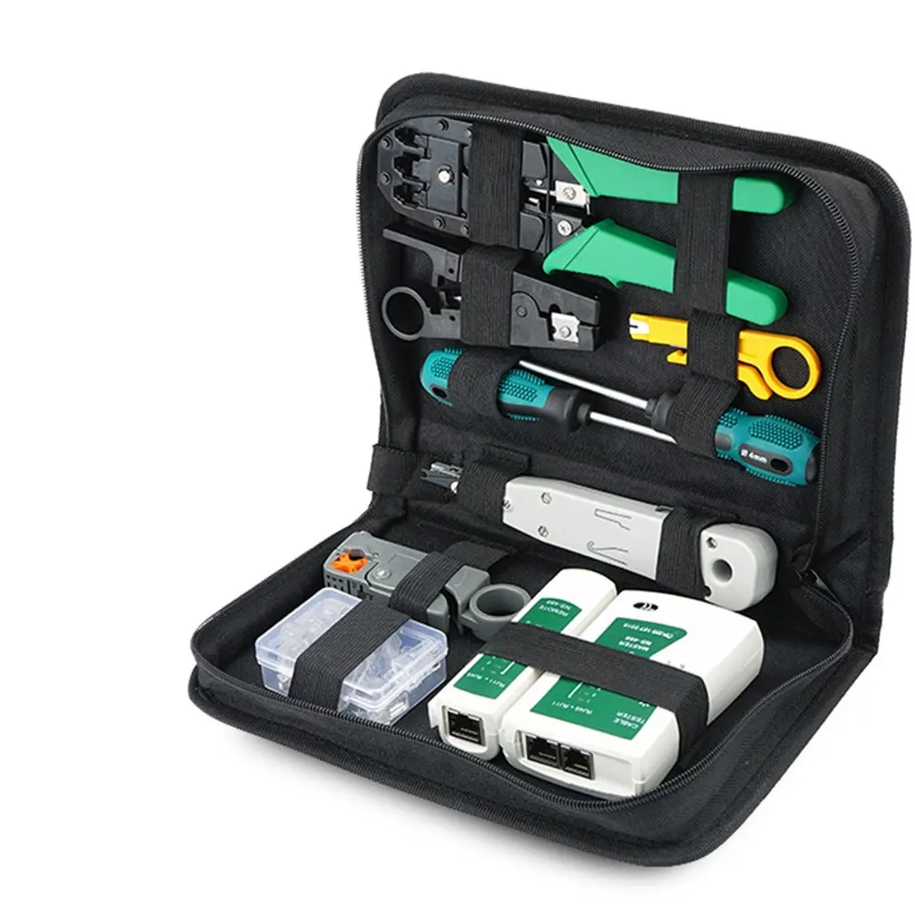 Multi-Function LAN Network Cable Tester Tool Screwdriver Wire Stripper RJ45 Conn - £44.97 GBP