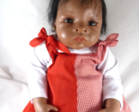 Waltraud Hanl Doll 21&quot; Realistic African American Baby Girl Excellent so... - $74.24
