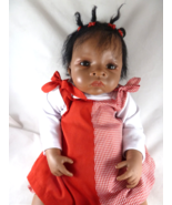 Waltraud Hanl Doll 21&quot; Realistic African American Baby Girl Excellent so... - £58.42 GBP