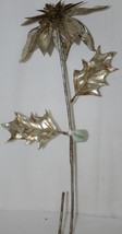Regency International MTX46379 Vintage Silver Poinsettia Decoration Spray - £12.54 GBP