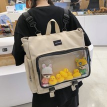 Ita Bag for Teenage Girls Backpack Women Transparent Pocket Schoolbags DIY Cute  - £54.56 GBP