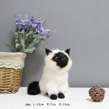 Siamese/Siberian Cat Statues Home Creative Decoration - Cute Kittens Plush Toys, - £23.31 GBP