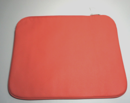 Jewell By Thirty-One Laptop Sleeve Salmon Faux Pebbled Leather 15.5&quot; x 12.5&quot; NEW - £19.58 GBP