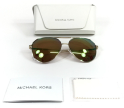 Michael Kors Sunglasses MK1109 Cheyenne 10145S Gold Frame w/ Green Mirro... - £26.95 GBP