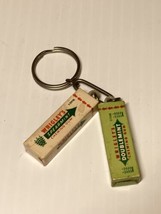 Vtg Wrigley&#39;s Doublemint Spearmint Gum Keychain Key Ring Advertising Min... - £7.89 GBP