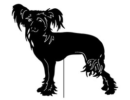 Chinese Crested Dog Garden Stake or Wall Art / Memorial / Garden / Art / Yard /  - £36.37 GBP