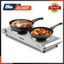 Hot Plates For Cooking, Double Burner 1800w Double Hot Plate Countertop ... - £71.08 GBP