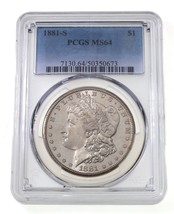 1881-S Argento Morgan Dollaro Selezionato By PCGS Come MS-64 - $120.10