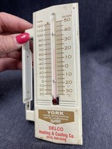 Vintage RARE Borg Warner York Heating Air Conditioning Thermometer Adver... - £27.25 GBP