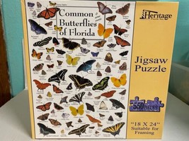 Common Butterflies of Florida 550 Piece Puzzle, Heritage Inc. Pre-Owned - £11.62 GBP