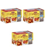 H.E.B Peach Iced Tea 12 Single Cups Compatible with Keurig K-cup Brewers... - £29.55 GBP