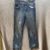 Old Navy Skinny Jeans Boys Size 16 Distressed Adjustable Waist Light Was... - £8.43 GBP