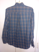 ARROW MEN&#39;S LS BUTTON BLUE PLAID COTTON/POLY BUTTON SHIRT S(14/14.5)-SOF... - £6.75 GBP