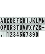 Hillman 3&quot; Black on Silver Reflective Square-Cut, Thin Style, Mylar 839496 - €16,48 EUR