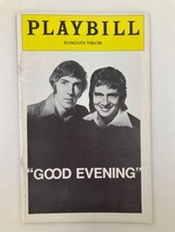 1974 Playbill Plymouth Theatre Peter Cook and Dudley Moore in Good Evening - £11.35 GBP