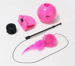 Foxy Coockoo Electric Interactive Cat Toy Chaser Magic Ball Pink - £19.38 GBP