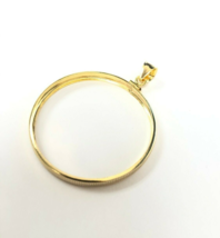 US 10 Cent Dime Coin Bezel Gold filled Coin Edge Frame Mount Pendant - £23.70 GBP