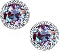 Mothers Day Gifts for Mom Her Women - Natural Birthstone Earrings for Women Girl - £51.83 GBP