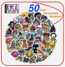 50 PCS, Stickers Cool Personality Skeleton Cartoon, Waterproof Sticker, ... - $203.96 MXN+
