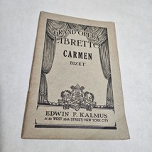 Carmen Grand Opera Libretto music by George Bizet - £11.70 GBP