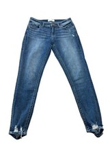 BKE Jeans Womens Size 26 Gabby Curvy High-Rise Ankle Skinny Distressed Raw Hem - £16.56 GBP