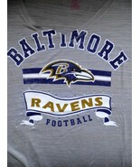 Juniors Grey Baltimore Ravens Rhinestone V-Neck Short Sleeve Tee, Large(... - €15,63 EUR