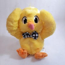 Gemmy Chick Easter plush Peek-a-boo Animated Yellow duck chicken bow tie talking - $33.00