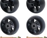 4Pack Mower Deck Wheels Compatible with Craftsman Husqvarna 532174873 58... - £30.58 GBP