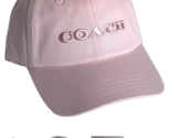 COACH Women&#39;s Embroidered Baseball Hat Cap Blush Pink Adjustable - $32.37