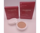 LOT OF 2 Clarins Everlasting Cushion Foundation Refill 105 NUDE SPF 50 S... - $17.81